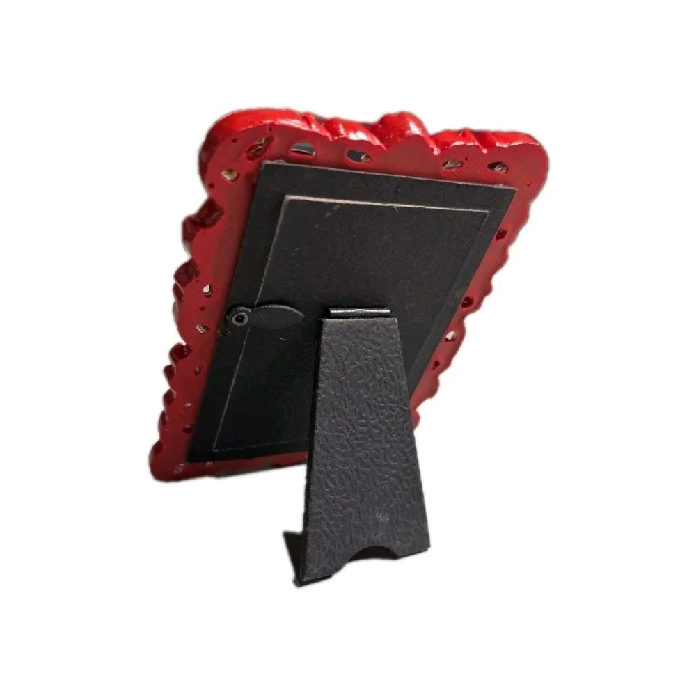 Michaels Ornate Baroque Red Rectangular Picture Frame - Small Tabletop 2.5x3.5